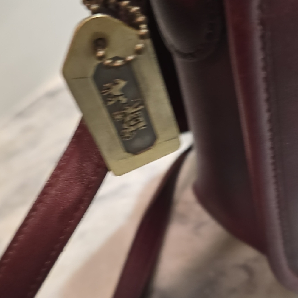 Coach Rich Dark Brown Vintage Leather Shoulder/Crossbody Bag - Picture 8 of 15
